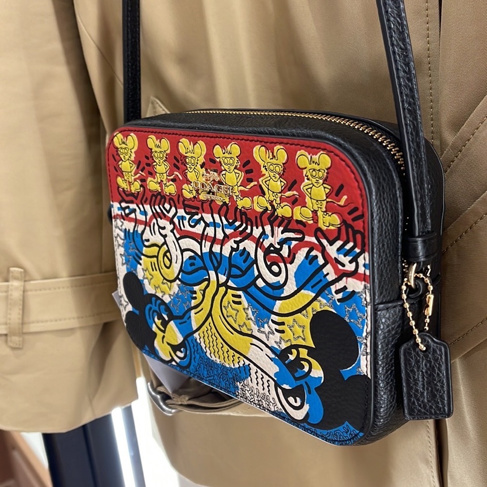Coach Disney Mickey Mouse X Keith Haring Mini Camera Bag
Gold/Chalk Black Multi - Picture 12 of 16